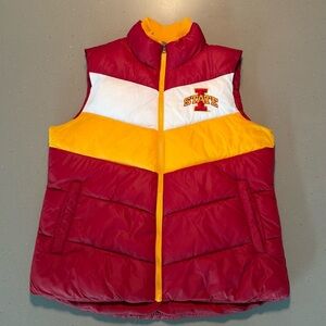 Iowa State University Puffer Vest Women’s Size Medium Like New!